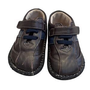 Boys See Kai Run Landon Brown Shoes, Size 6